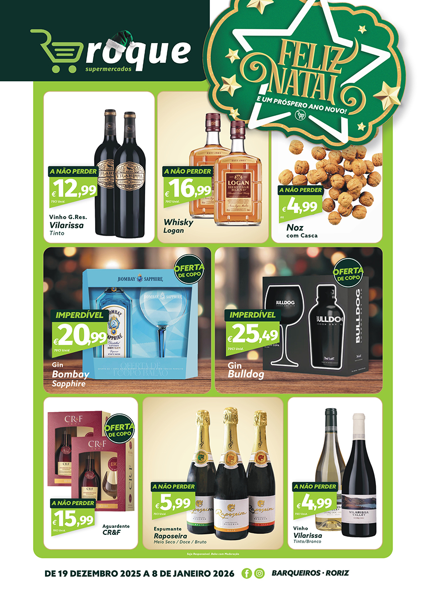 Folheto Roque Supermercados - Página 1